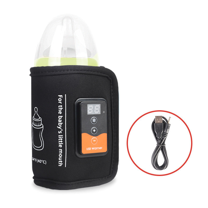 USB Bottle Warmer Multi-function Adjustable Temperature Feeding Bottle Heating Insulation