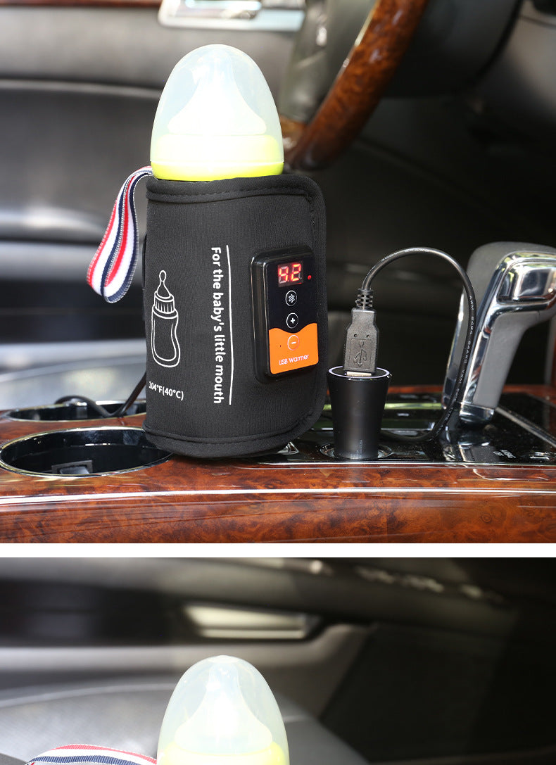 USB Bottle Warmer Multi-function Adjustable Temperature Feeding Bottle Heating Insulation